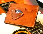 Personalized Little wallet pick guitar case / Men Gift