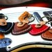 Personalized Guitar pick case leather keyring