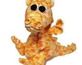 amigurumi PDF crochet pattern baby dragon willy wyvern by Katja Heinlein, tutorial