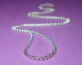 Silver Ball Chain For Pendants- Hypoallergenic