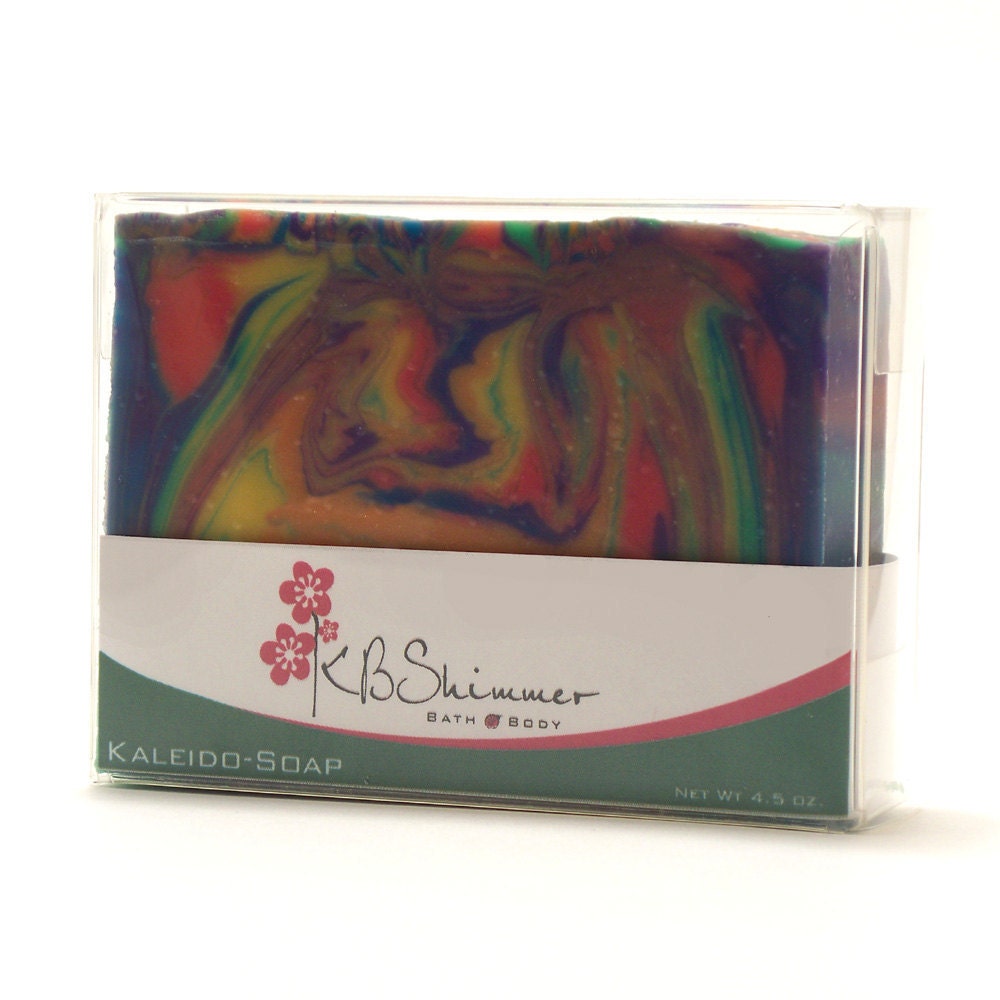 Kaleido-Soap Rainbow Colored Soap, Tropical Scented
