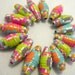 15 paper beads - Rainbow -