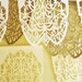 Papel Picado Banners . CHANDELIER (3 banners) Custom Color wedding garland