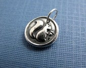 squirrel play sterling silver charm