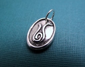 kundalini snake sterling silver charm