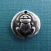 silver egyptian scarab beetle charm (ancient amulet collection) - new day