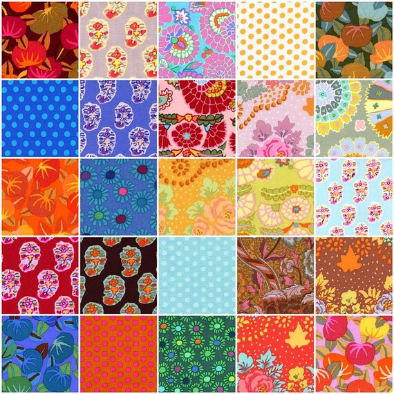Fabulous Kaffe Fassett 25 Fat Quarter Pack by KarenGrayStudio