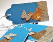 Butterfly Collage Gift Tags Set of 3