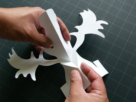 Kirigami Moose Pop-up Card, Make Yourself