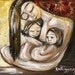 Mother's Day - Archival 12x12 signed motherhood print from an acrylic painting by Katie m. Berggren