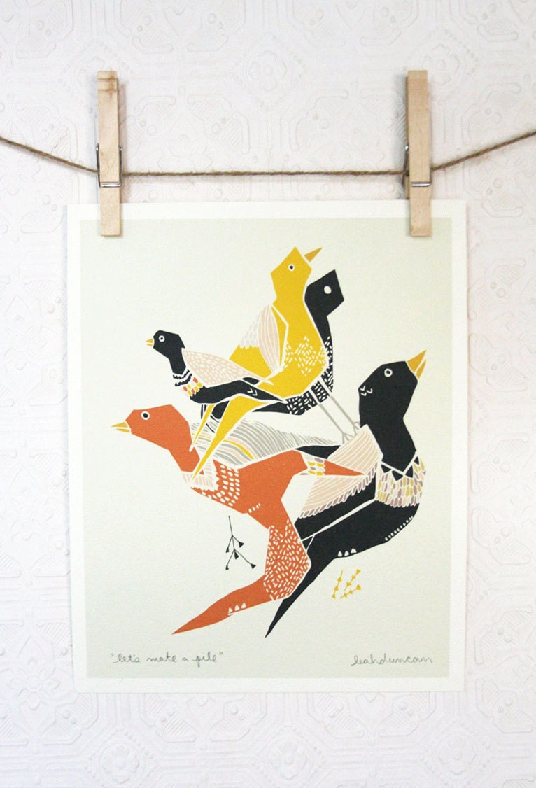 Let's Make a Pile Print 8 x 10