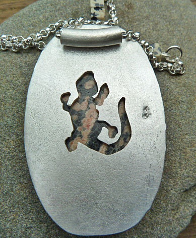Starry Night Obsidian Sterling Silver Necklace