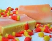 Candy Corn Soap - Halloween Fall Autumn Holiday Soap, Candy Butter Vanilla Fragrance, Orange Yellow White Soap -  Take 20% Off Total Order