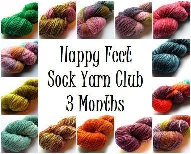 Happy Feet Sock Yarn Club - 3 months