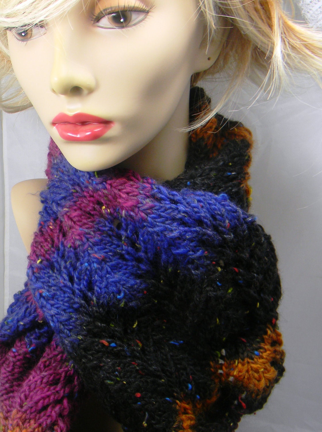 Knitting Pattern - Scarf Knitting pattern - lacy design - adaptable to most yarns - PDF-