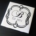 Personalized Coasters, Ceramic Tile, Custom Wedding Date, Monogrammed Set of 4.