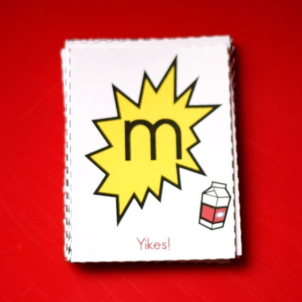 Yikes Printable Alphabet Game, Alphabet Chart, and Skill sheet