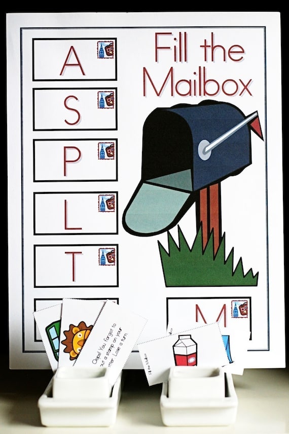 Fill the Mailbox Printable Alphabet Game by secondstorywindow