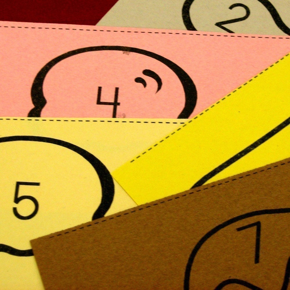 Banana Splits Printable Math Facts Activity