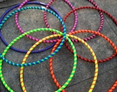 Custom Toddler Hula Hoop Simple Stripes 25 inch outside diameter choose two colors - whoopkat