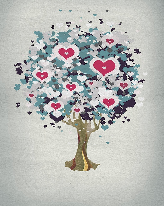 Tree of Hearts - 8x10