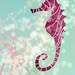 Seahorse - 24x36 LARGE Print Modern wall art Home decor