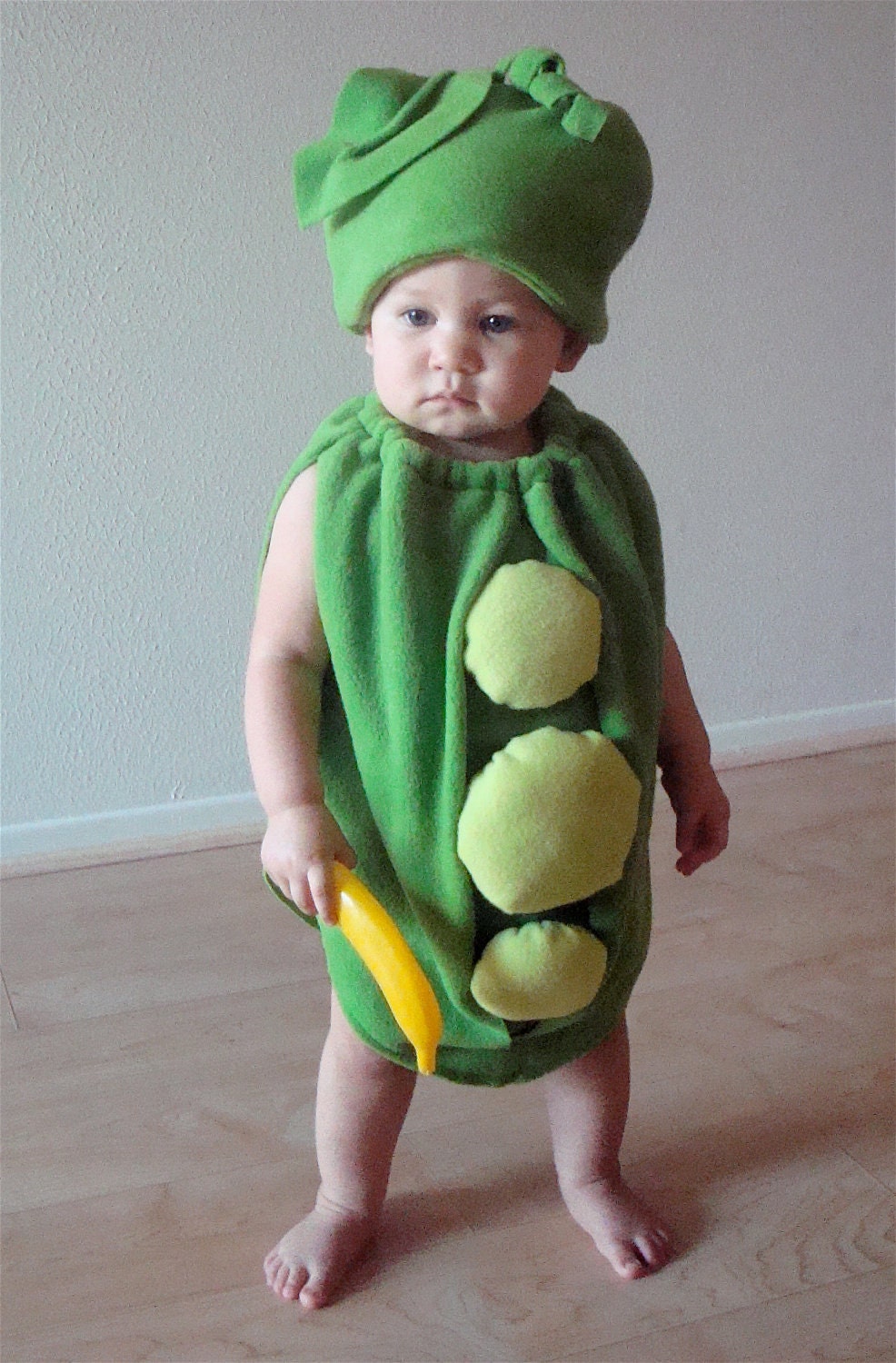 Baby Costume Toddler Costume Halloween Costume Pea Costume  Pea Pod