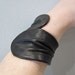 reclaimed leather cuff