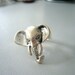 Silver elephant ring 2