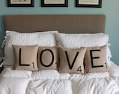 LOVE Letter Pillows - Inserts Included
