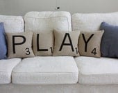PLAY Letter Pillows - Inserts Included