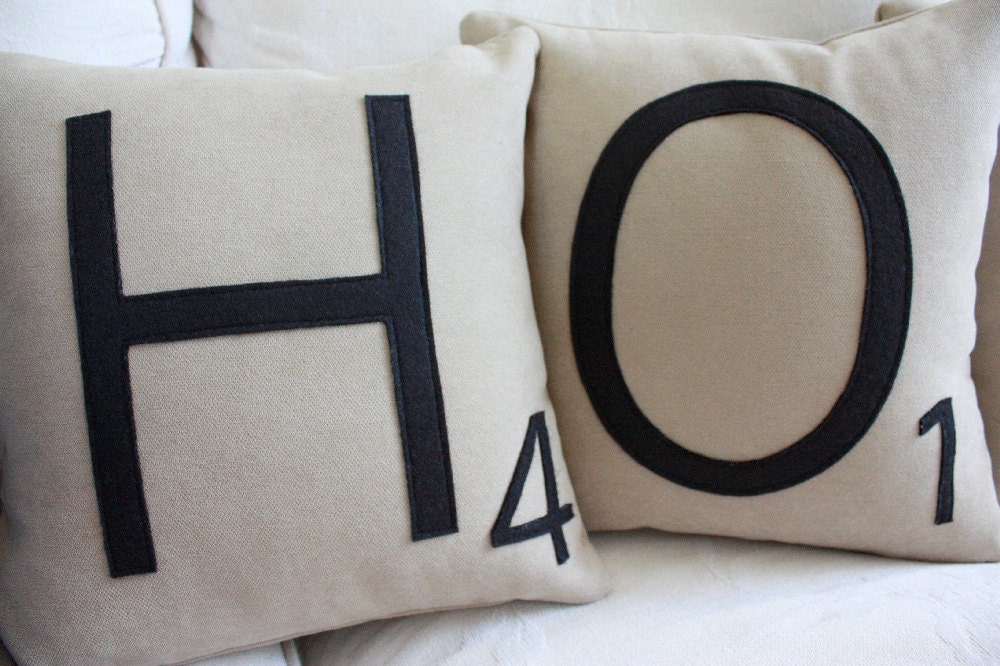 HOME Letter Pillows - Inserts Included