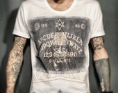 MENS Ouija Board T-Shirt, Aleister Crowley, Scooped Neck, S/M/L/XL
