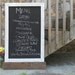 Large Wedding or Restaurant Menu Board Chalkboard Sign Large Barn Wood Framed Vintage Inspired Decoration