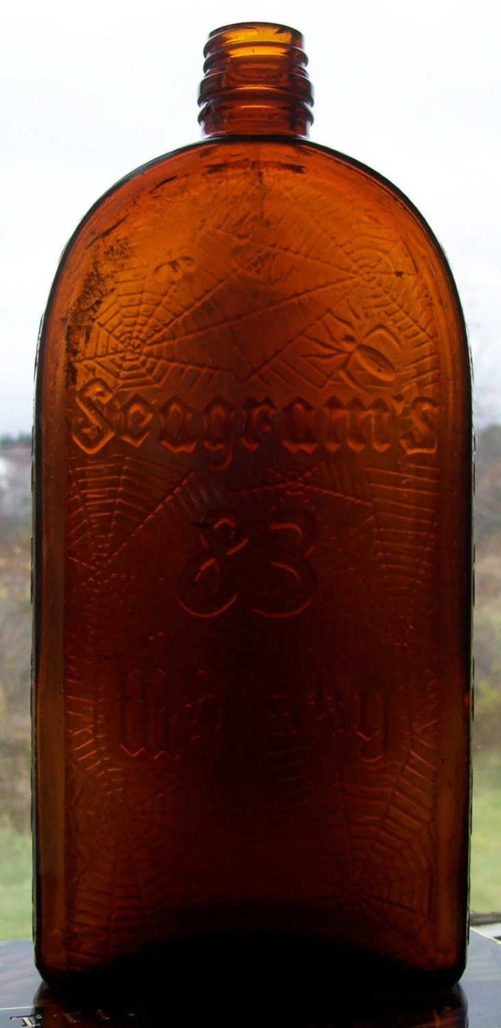 Vintage Seagrams 83 Whiskey halloween by VariedTreasureFinds