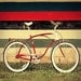 Bicycle art bike photography red bike still life fine art travel photograph apple red bike print travel art- 12x12