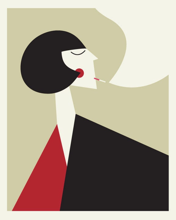 Smoker 16x20 screen print