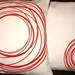 2 New 18" Modern Contemporary White Red Swirl Design Funky Designer Retro Pillowcases,Cushion Covers,Pillow Covers,Pillow Slips