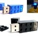 2GB USB Flash Drive Brick 2x3-1 LED-Brick 6 available colours