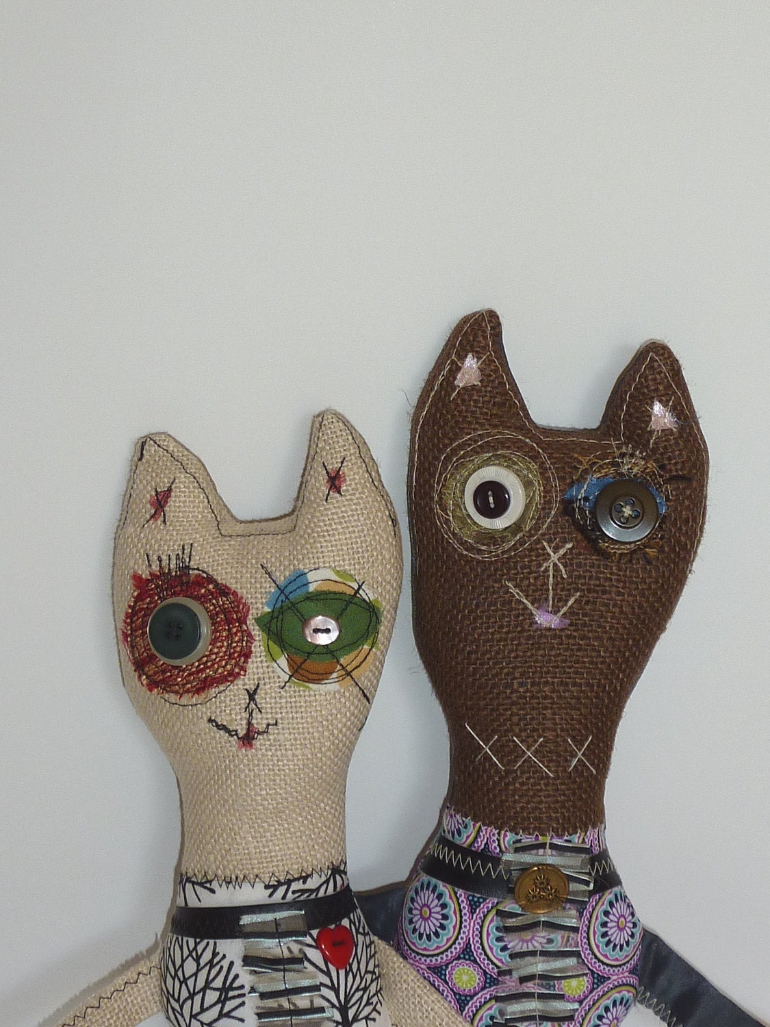 preCARIous Plush Art Doll Kitty Cat - Niki Brown