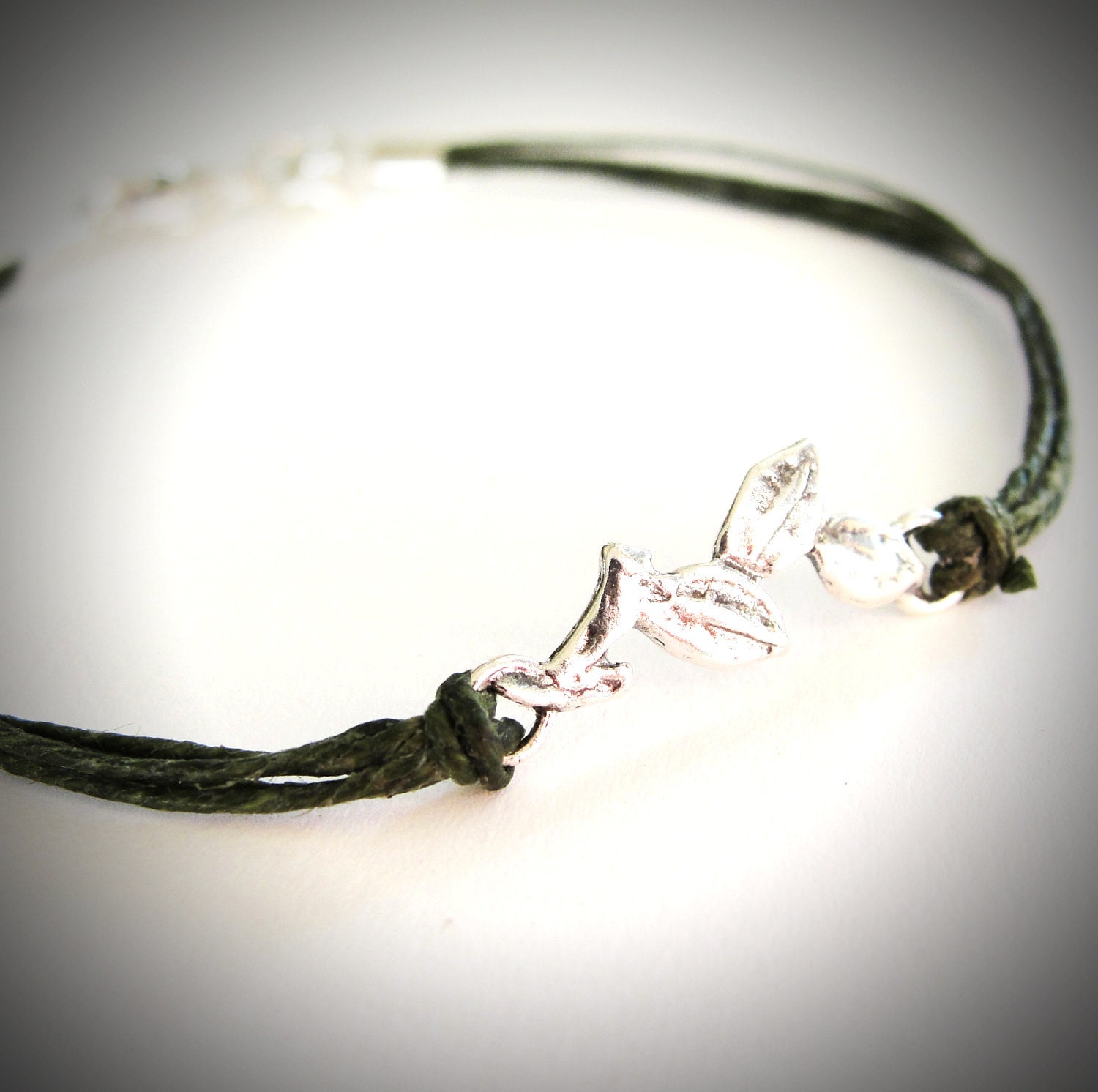 Sterling Branch n Leaves bracelet