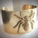 Spider Bite Brass Cuff bracelet
