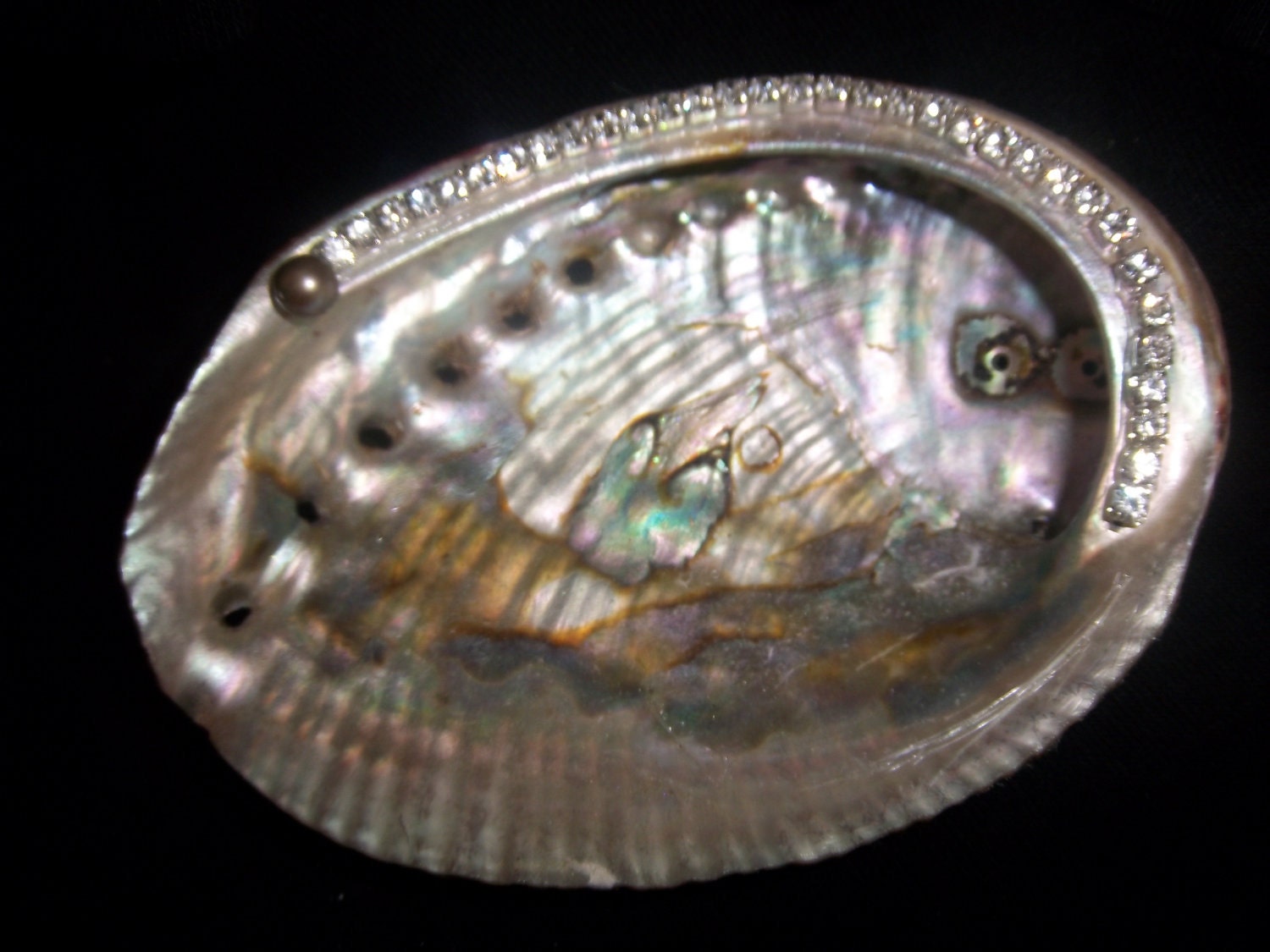 Beach Decor-Free Shipping-Swarvski Crystal Embellished Ring Holder