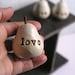 Mothers Day gift for your mom ... love you mom ...Three handmade polymer clay pears ... 3 Word Pears, white