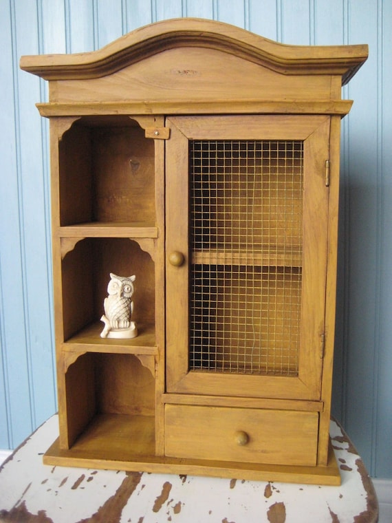 seriously rustic upcycled curio by everywheregirl on Etsy