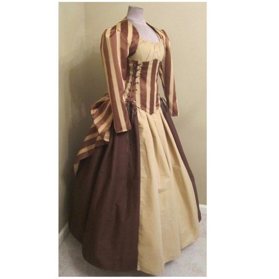Victorian Enraptured - w/ Bolero Jacket, Under-Bust Corset, Puff Sleeve Top, Panel Skirt, and Add-A-Bustle