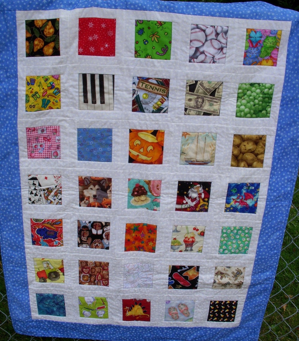 I Spy Toddler Baby Crib Play Quilt