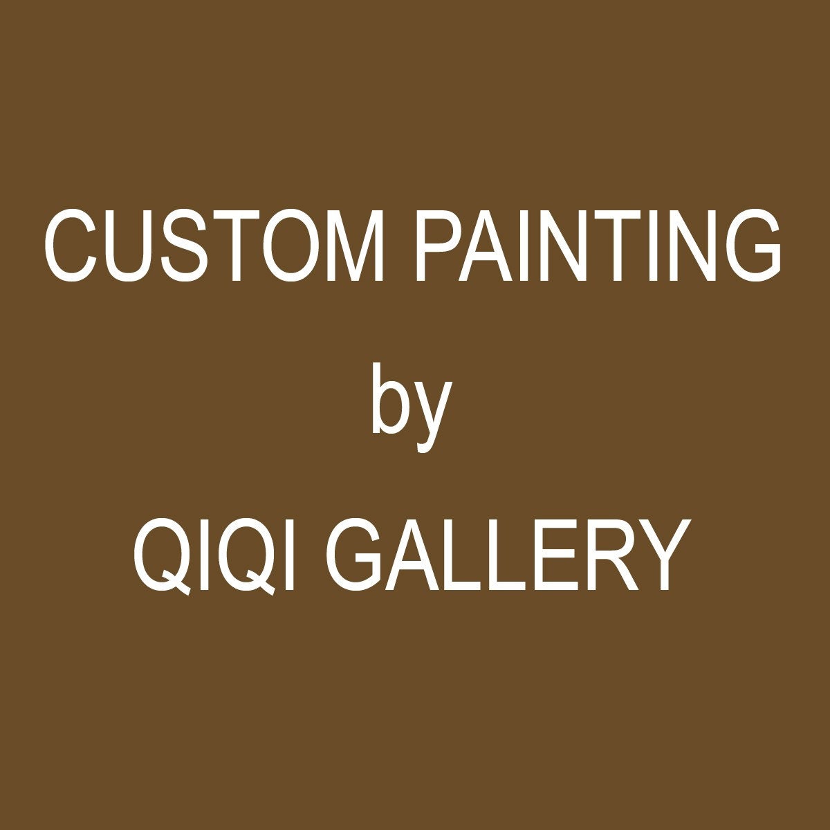 Custom Painting for Federica: Original Modern Heavy Textured Palette Knife Painting "Just the two of us"by QiQiGalleery 36x12
