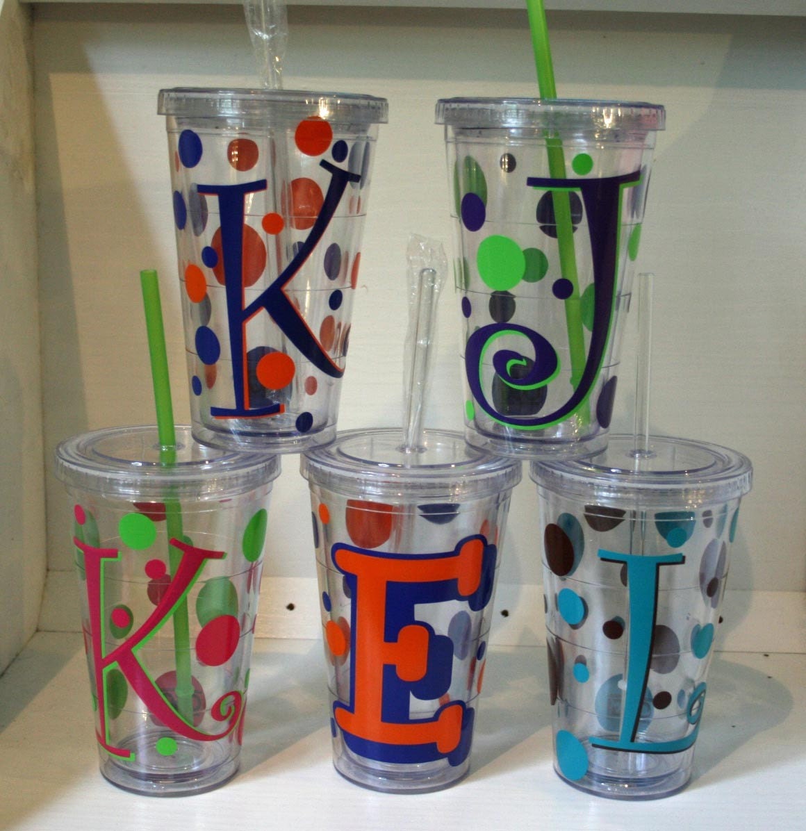 Personalize Your Own Double Wall Insulated Tumbler with Lid and Straw