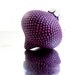 Purple Hand painted Bauble Ornament Dotted